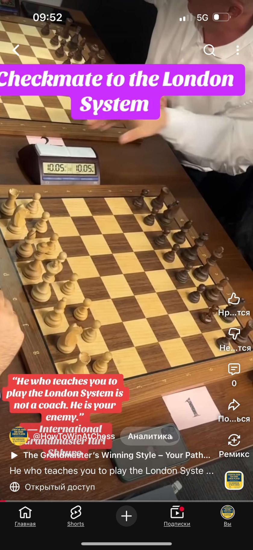 chess, chess openings, London system, your chess enemy, how to win at chess, grandmaster iuri Shkuro,