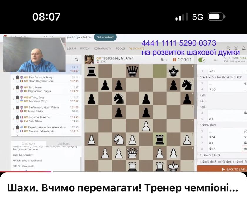 Шахи з гросмейстером, шахи для дітей, секрети староіндійського захисту, які дебюти грати, захист двох коней, як вигравати у шахи, гросмейстер Юрій шкуро, шахи вчимо перемагати, шахи Київ